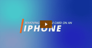 Removing your SIM Card on an iPhone